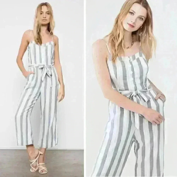 NWT Rails Harper Striped Laguna Jumpsuit - Picture 1 of 7